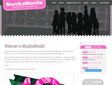Tablet Screenshot of manikamanila.com